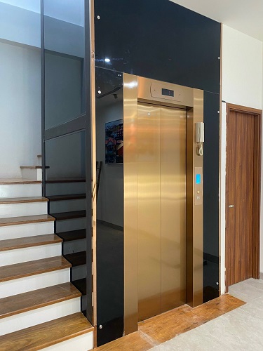 Thang máy kính cho biệt thự 